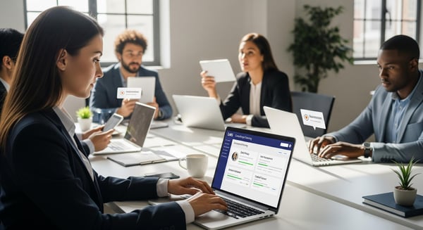 Compliance officer using LMS for compliance training to assign automated training.